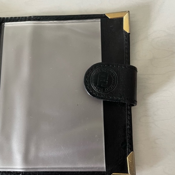 Vintage Fendi Card Case Black Leather - Picture 5 of 9